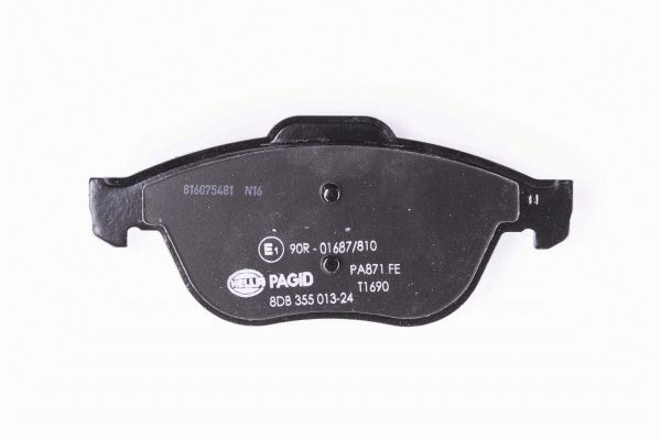 Brake Pad Set, disc brake - 8DB 355 013-241 HELLA