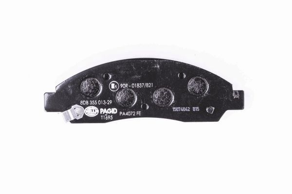 Brake Pad Set, disc brake - 8DB 355 013-291 HELLA