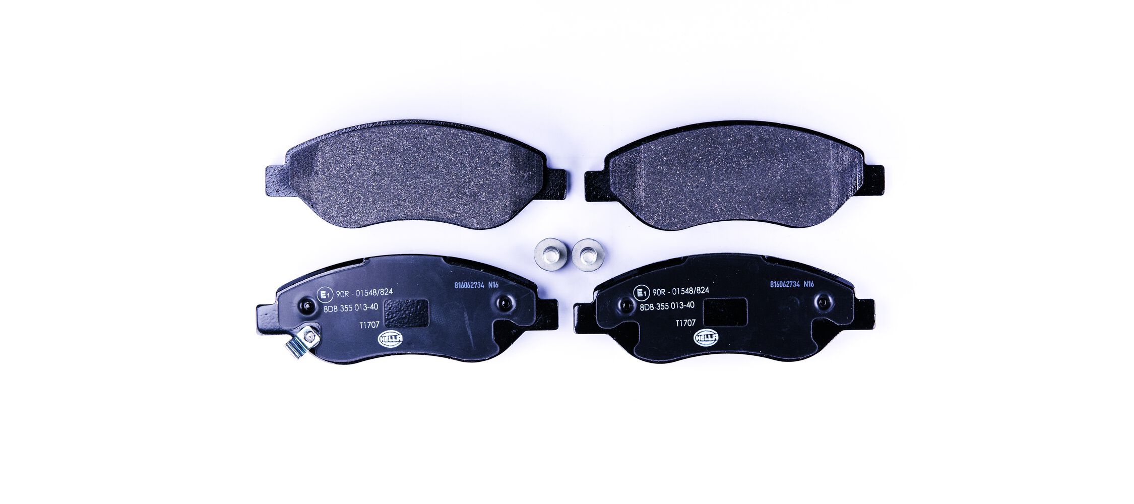 Brake Pad Set, disc brake - 8DB 355 013-401 HELLA