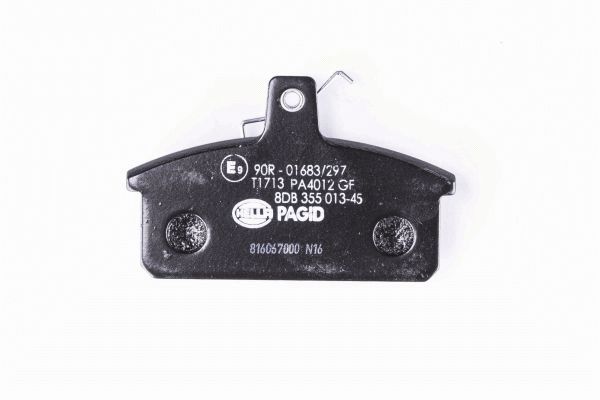 stabdžių trinkelių rinkinys, diskinis stabdys - 8DB 355 013-451 HELLA