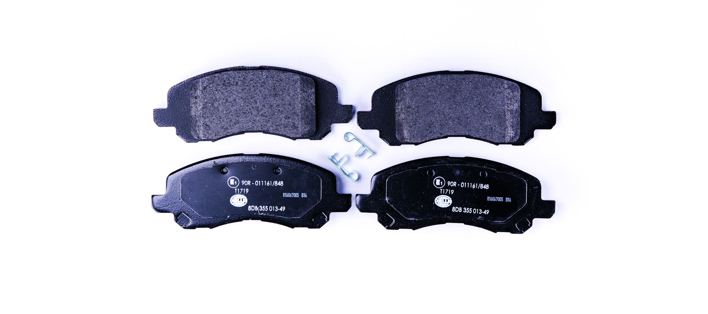 Brake Pad Set, disc brake - 8DB 355 013-491 HELLA