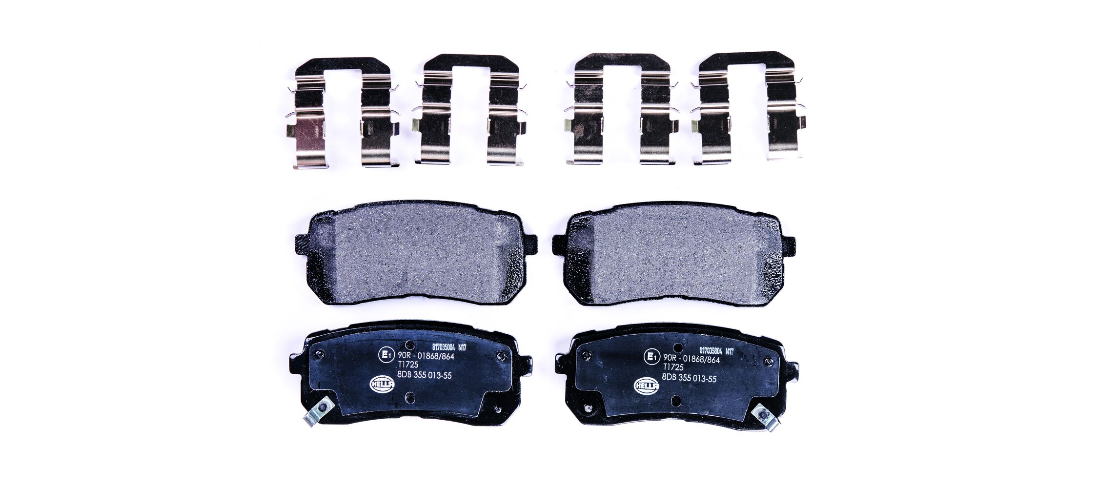 Комплект тормозных колодок, дисковый тормоз - 8DB 355 013-551 HELLA