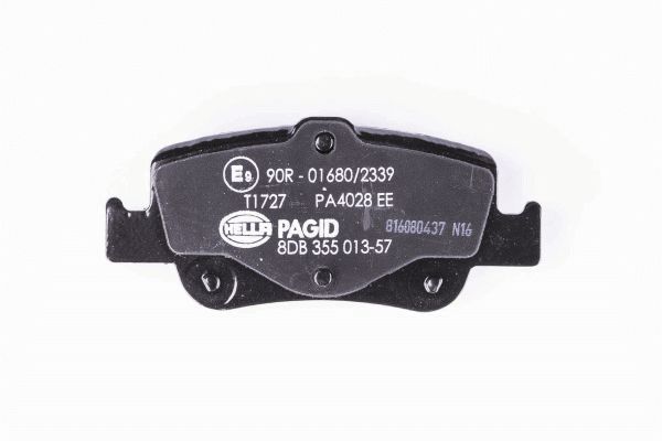 Brake Pad Set, disc brake - 8DB 355 013-571 HELLA