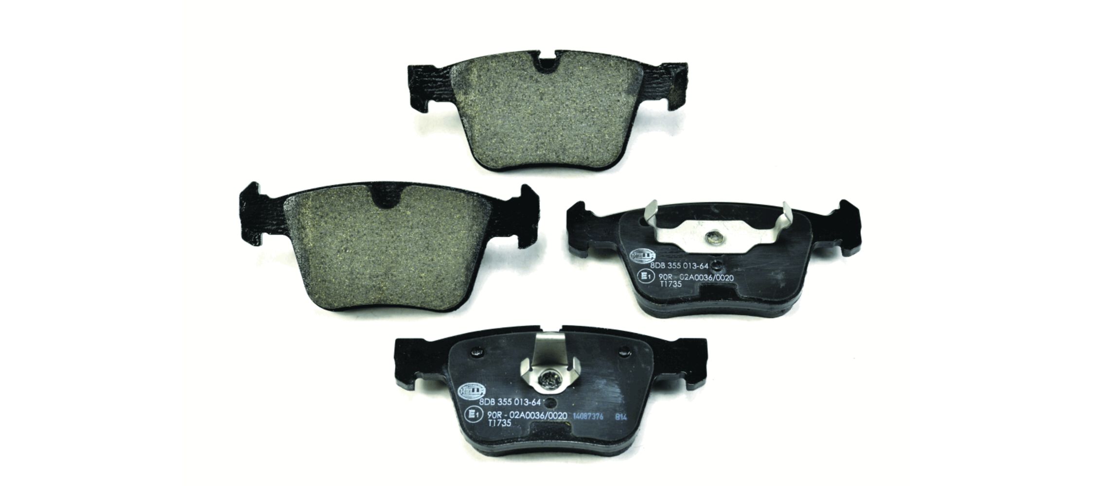 Brake Pad Set, disc brake - 8DB 355 013-641 HELLA
