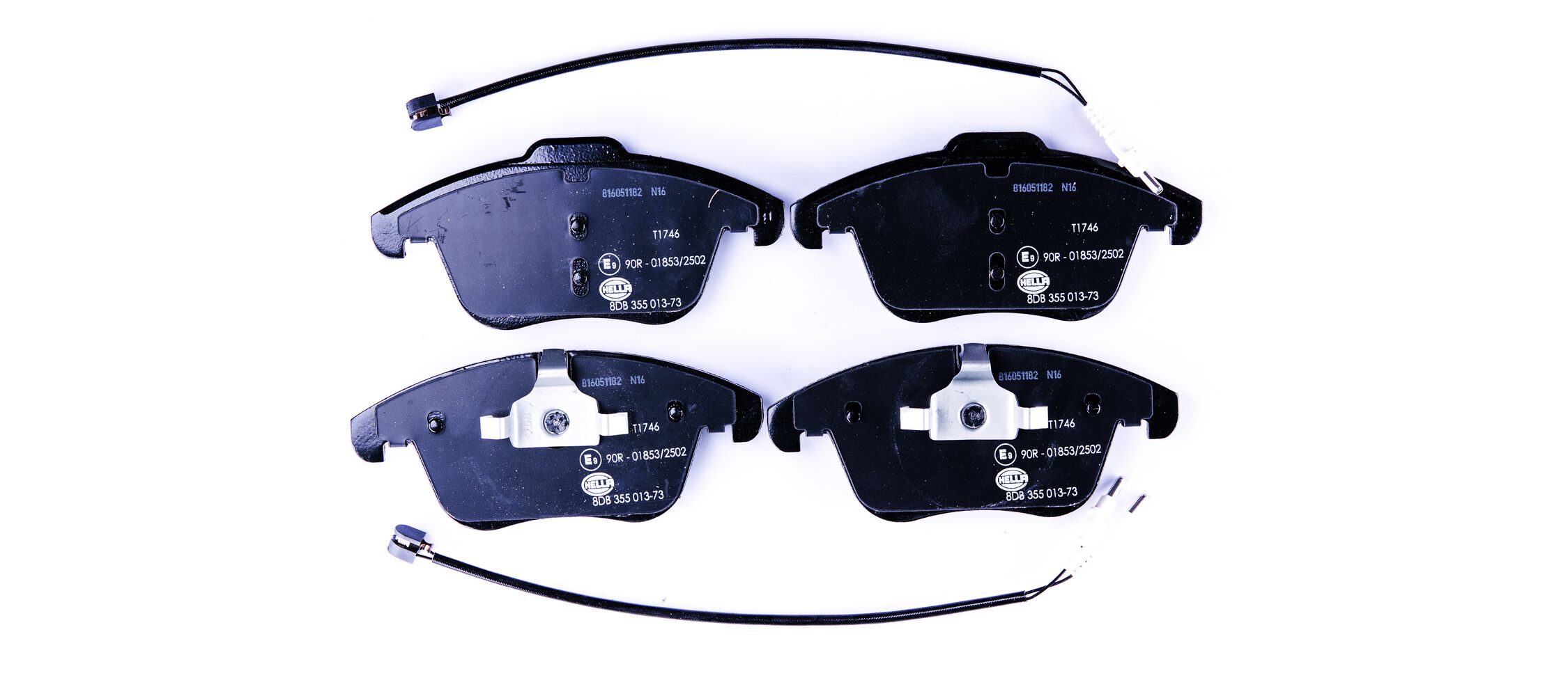 Brake Pad Set, disc brake - 8DB 355 013-731 HELLA