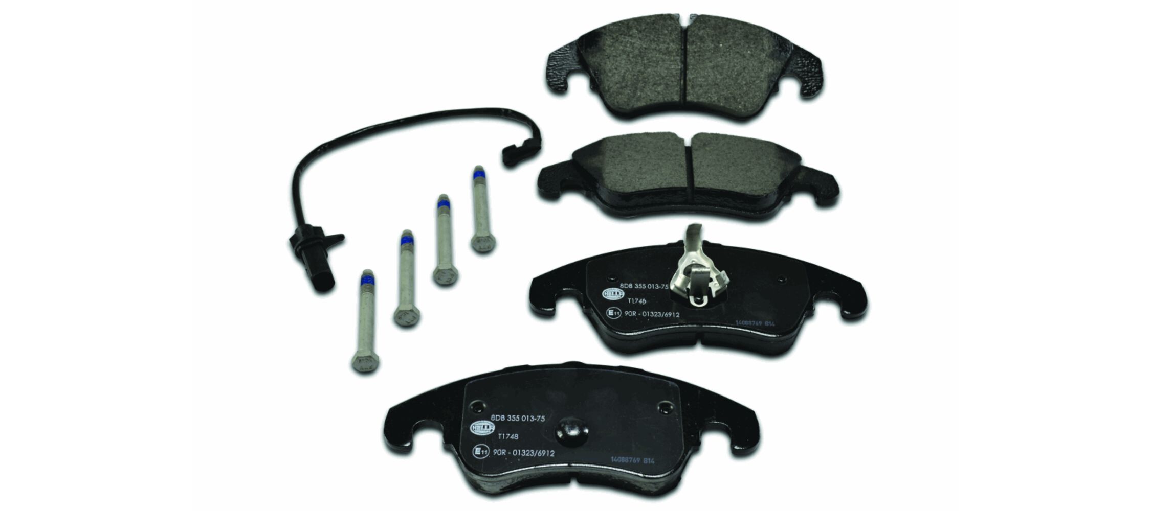 Brake Pad Set, disc brake - 8DB 355 013-751 HELLA