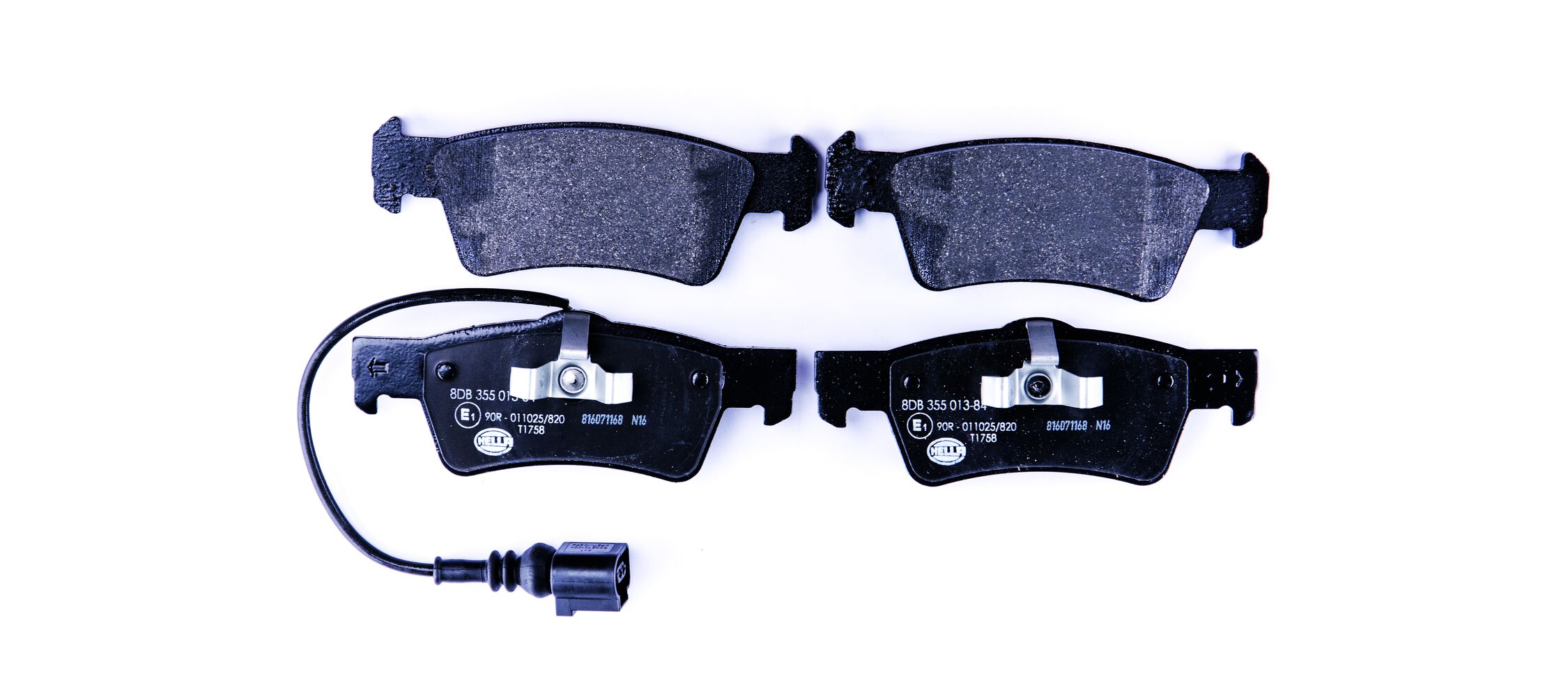 Brake Pad Set, disc brake - 8DB 355 013-841 HELLA