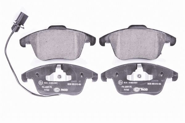 Brake Pad Set, disc brake - 8DB 355 013-861 HELLA