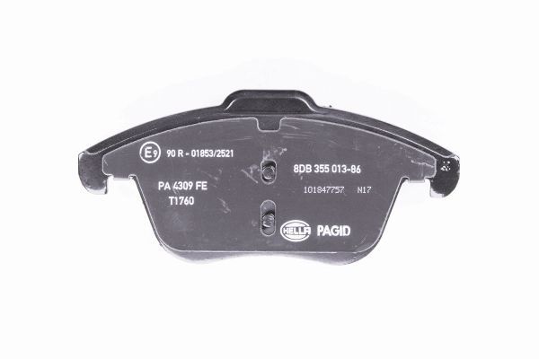 Brake Pad Set, disc brake - 8DB 355 013-861 HELLA