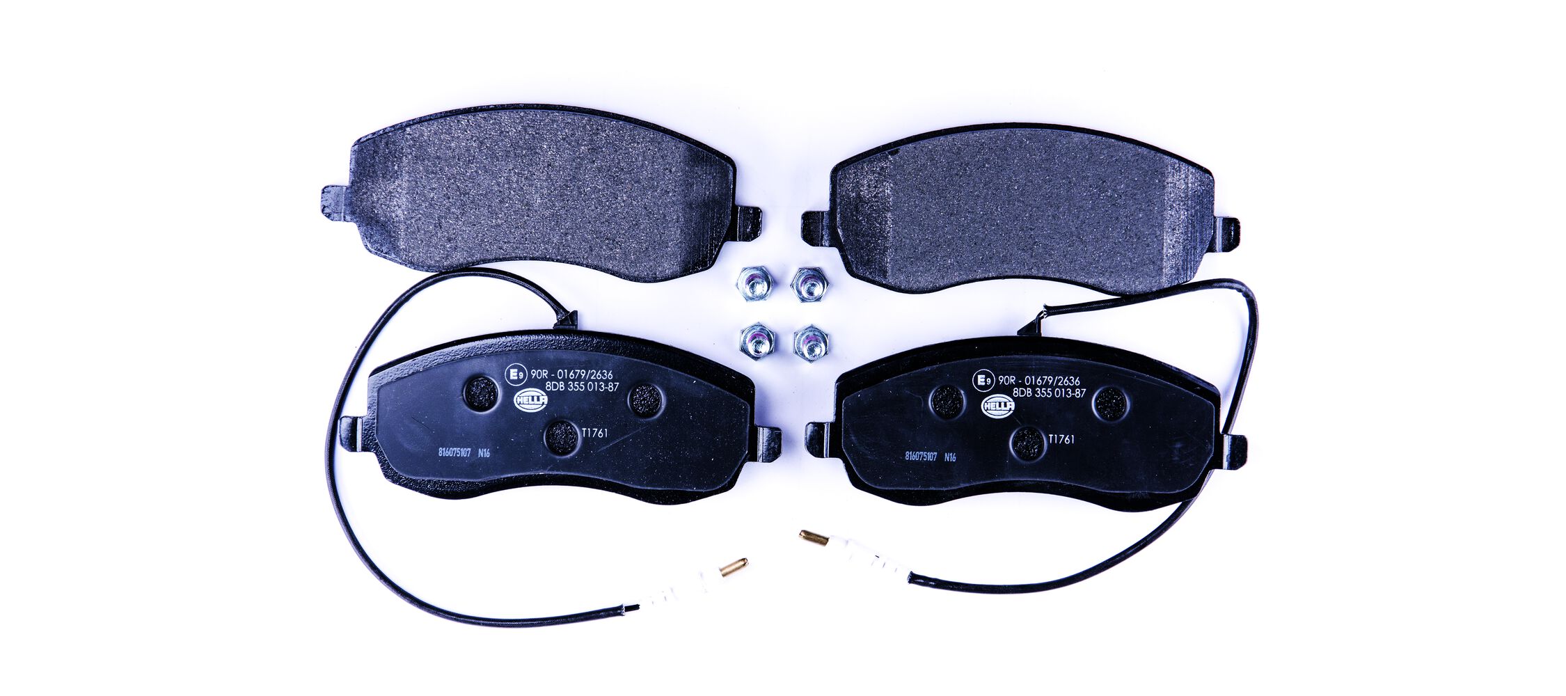 Brake Pad Set, disc brake - 8DB 355 013-871 HELLA