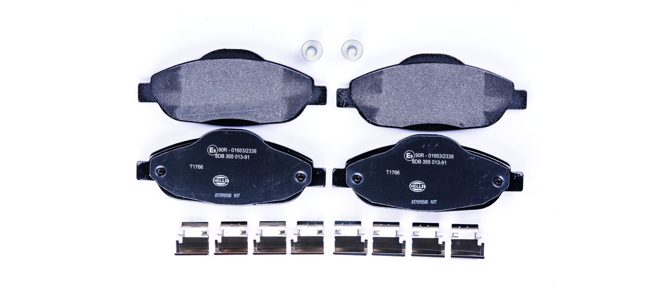 Brake Pad Set, disc brake - 8DB 355 013-911 HELLA