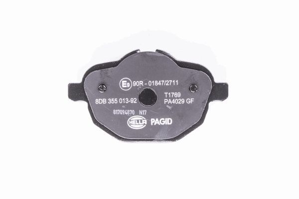 Brake Pad Set, disc brake - 8DB 355 013-921 HELLA
