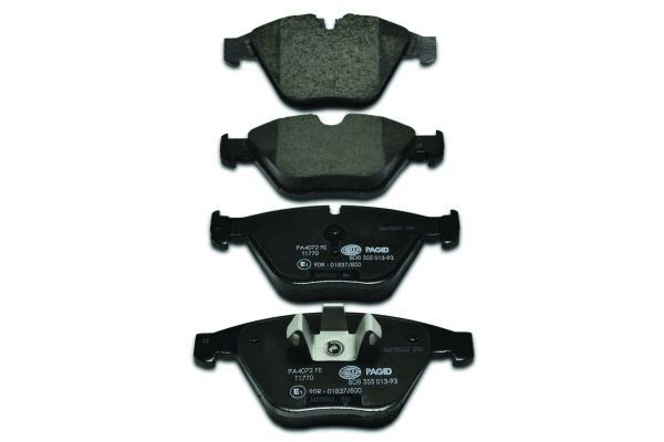 Brake Pad Set, disc brake - 8DB 355 013-931 HELLA