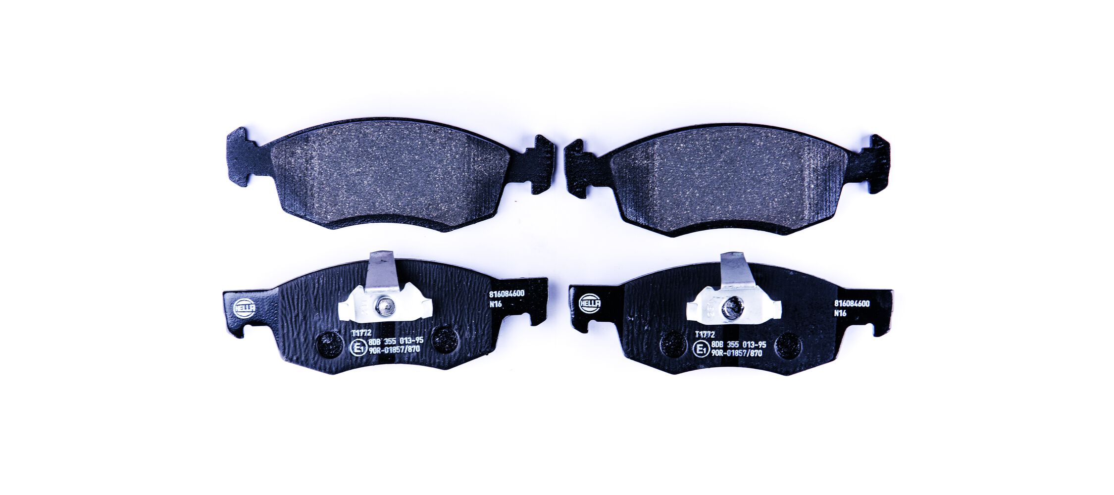 Brake Pad Set, disc brake - 8DB 355 013-951 HELLA