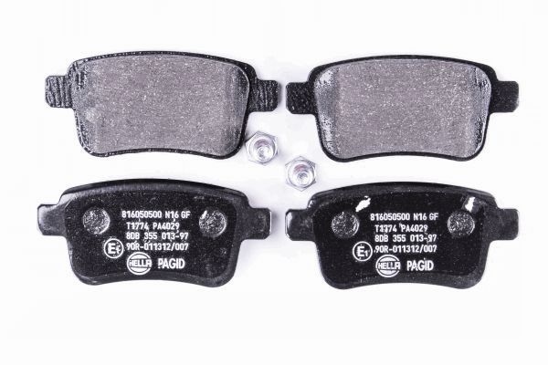 Brake Pad Set, disc brake - 8DB 355 013-971 HELLA