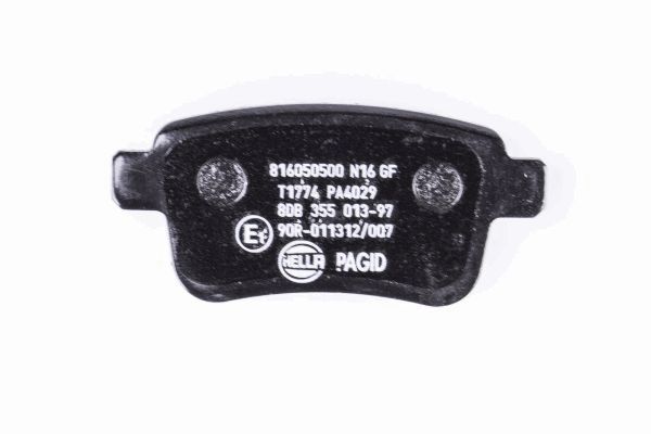 Brake Pad Set, disc brake - 8DB 355 013-971 HELLA