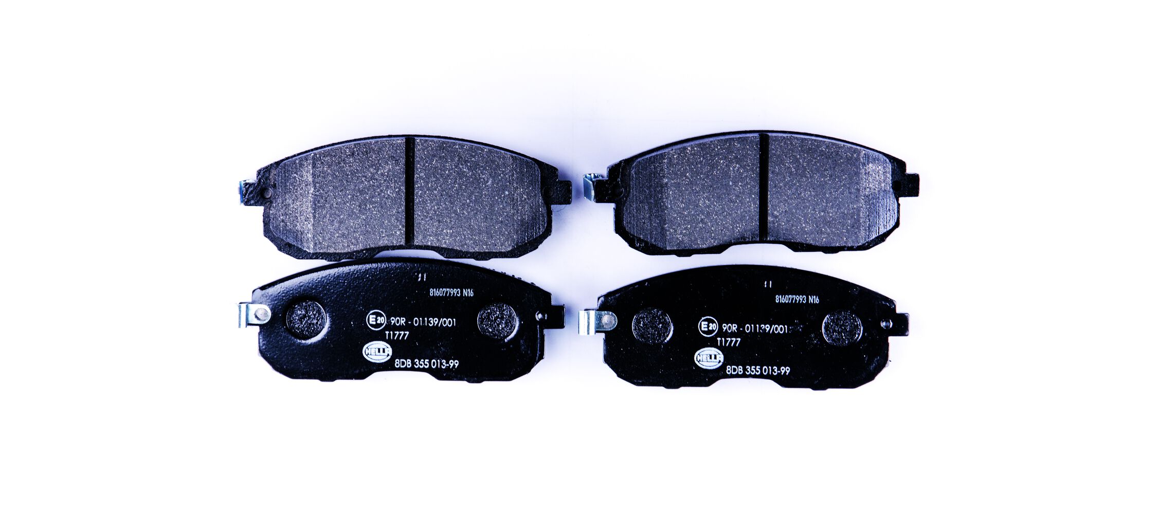Brake Pad Set, disc brake - 8DB 355 013-991 HELLA