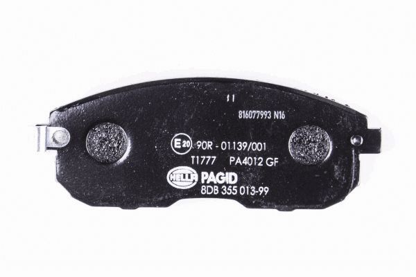 Brake Pad Set, disc brake - 8DB 355 013-991 HELLA