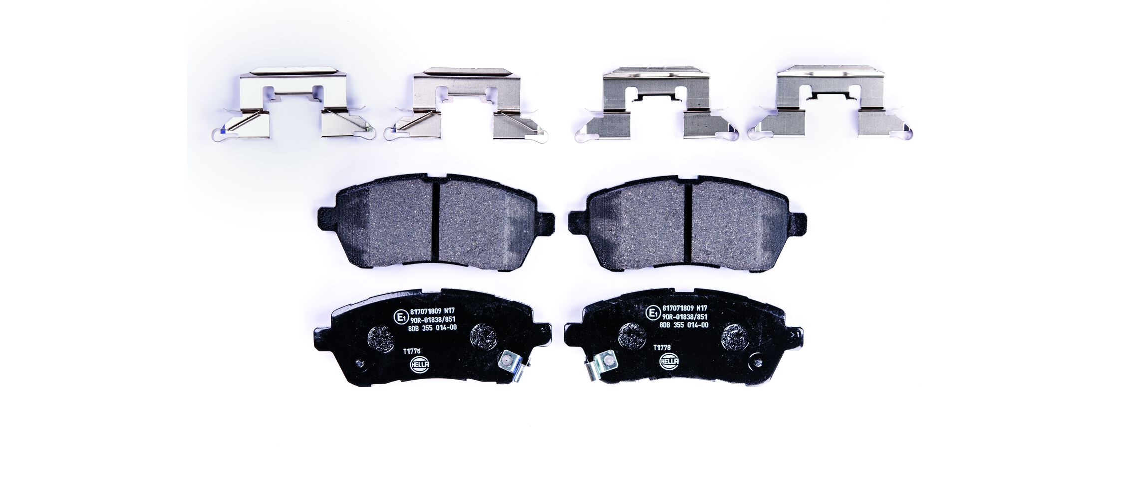 Kit pastiglie freno, Freno a disco - 8DB 355 014-001 HELLA