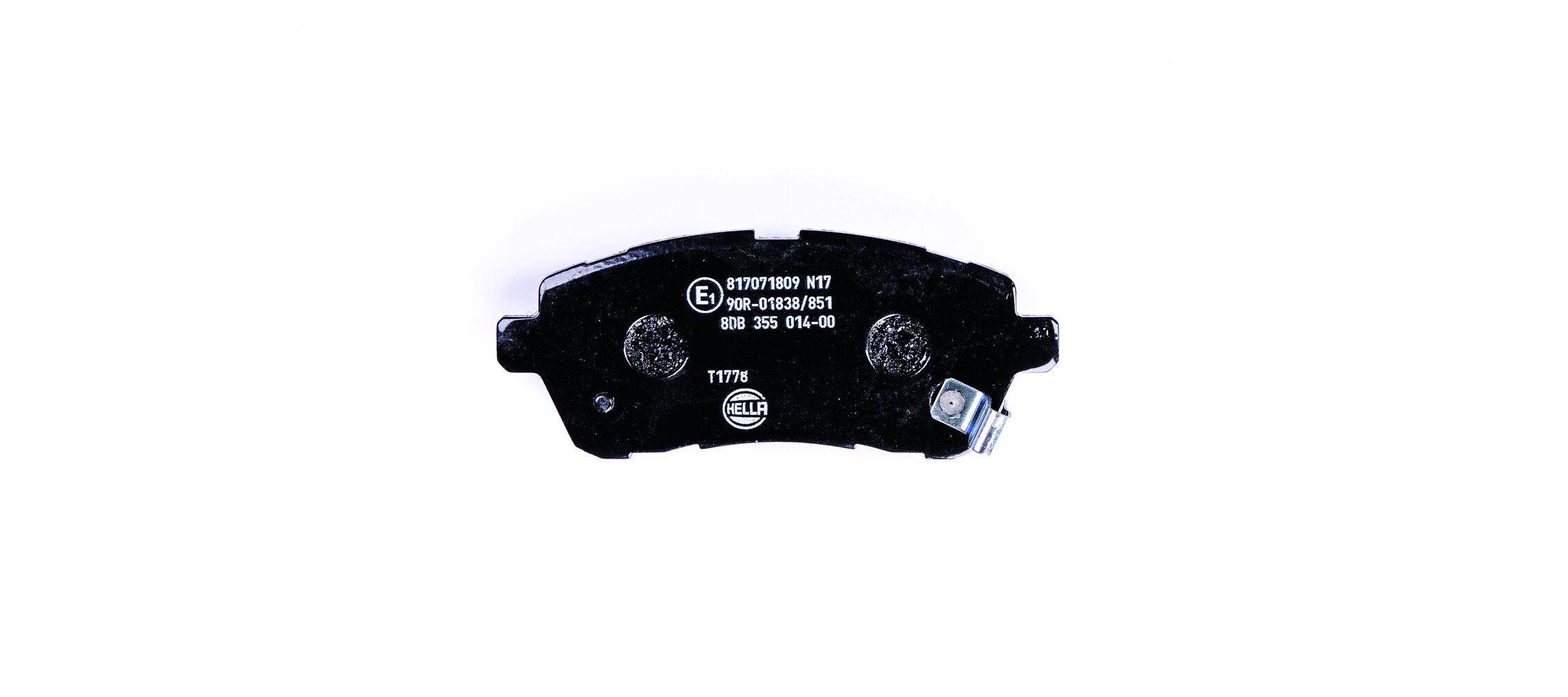 Brake Pad Set, disc brake - 8DB 355 014-001 HELLA