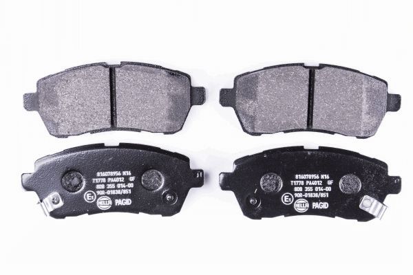 Brake Pad Set, disc brake - 8DB 355 014-001 HELLA