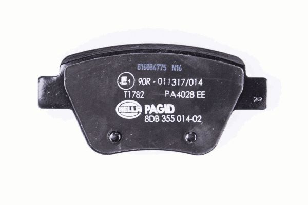 Kit pastiglie freno, Freno a disco - 8DB 355 014-021 HELLA
