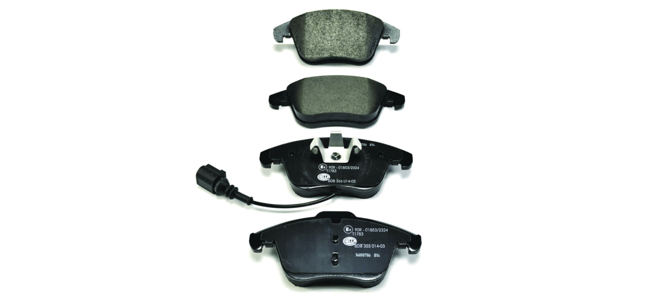 Kit pastiglie freno, Freno a disco - 8DB 355 014-031 HELLA