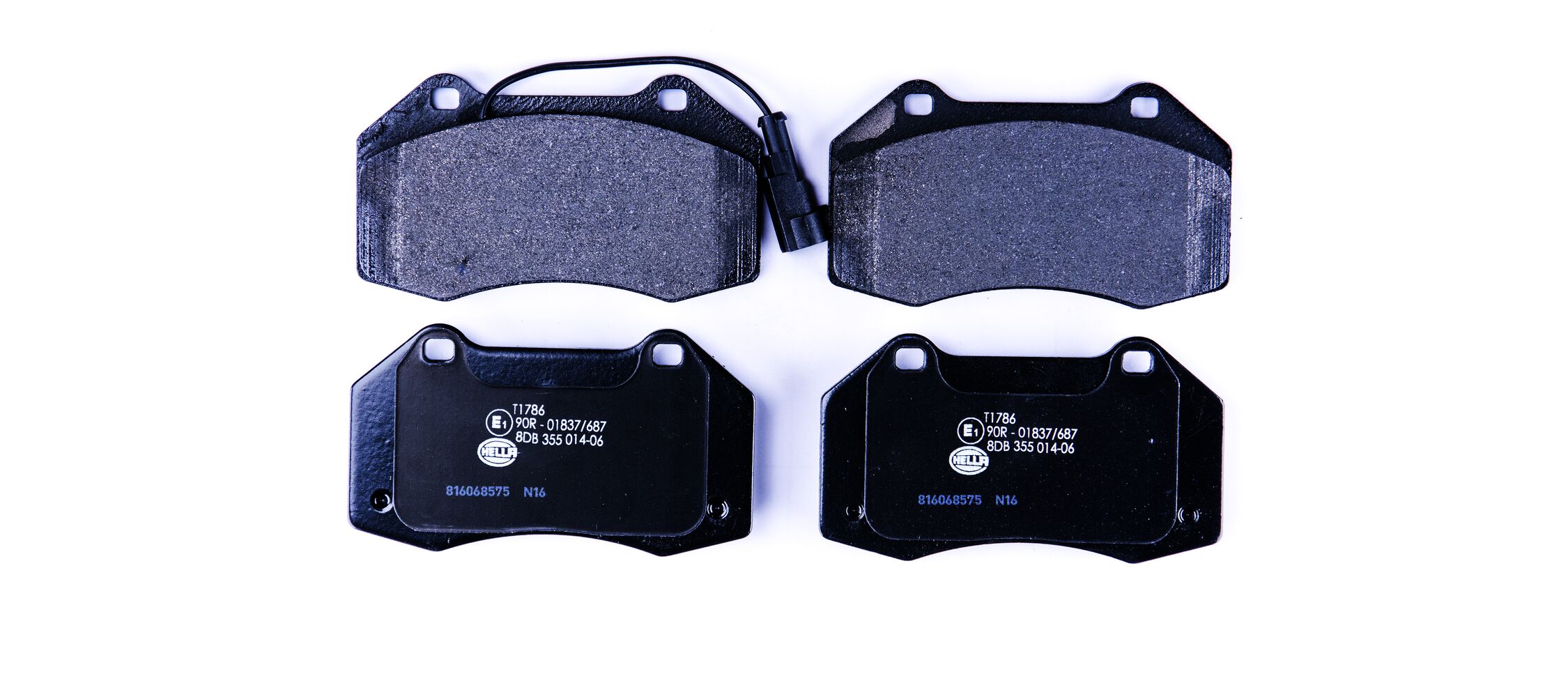 Brake Pad Set, disc brake - 8DB 355 014-061 HELLA