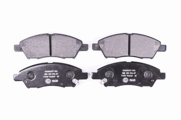 Brake Pad Set, disc brake - 8DB 355 014-071 HELLA