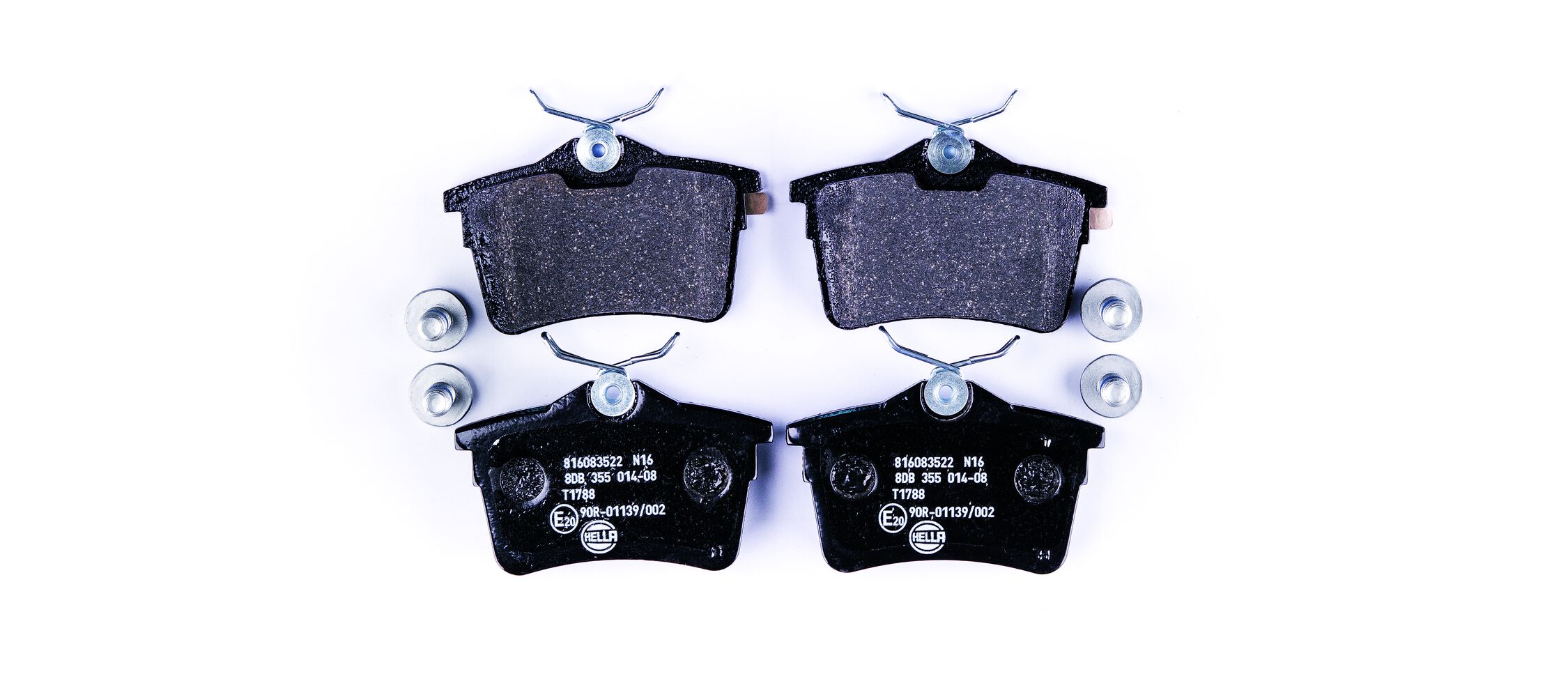 Brake Pad Set, disc brake - 8DB 355 014-081 HELLA