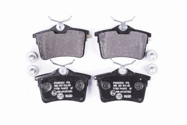 Brake Pad Set, disc brake - 8DB 355 014-081 HELLA