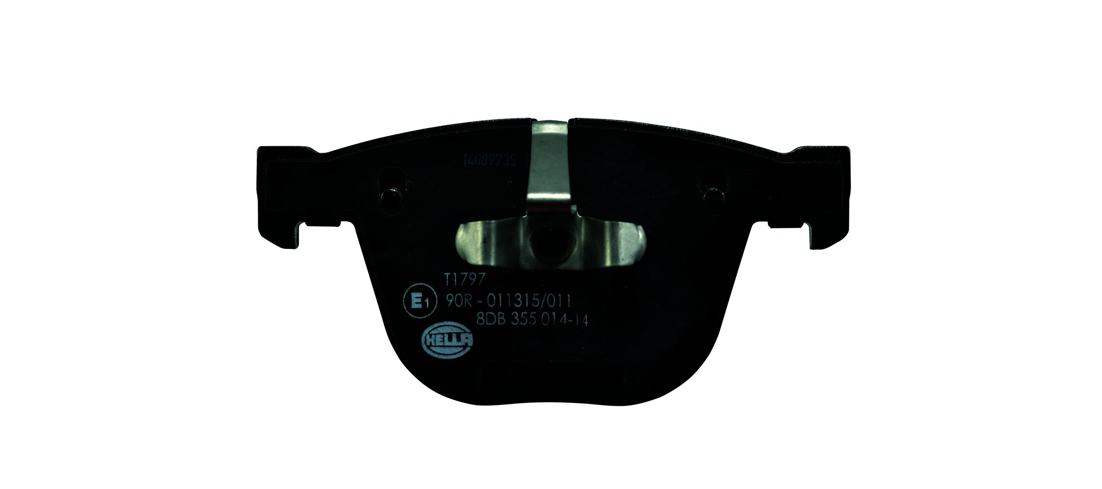 Brake Pad Set, disc brake - 8DB 355 014-141 HELLA