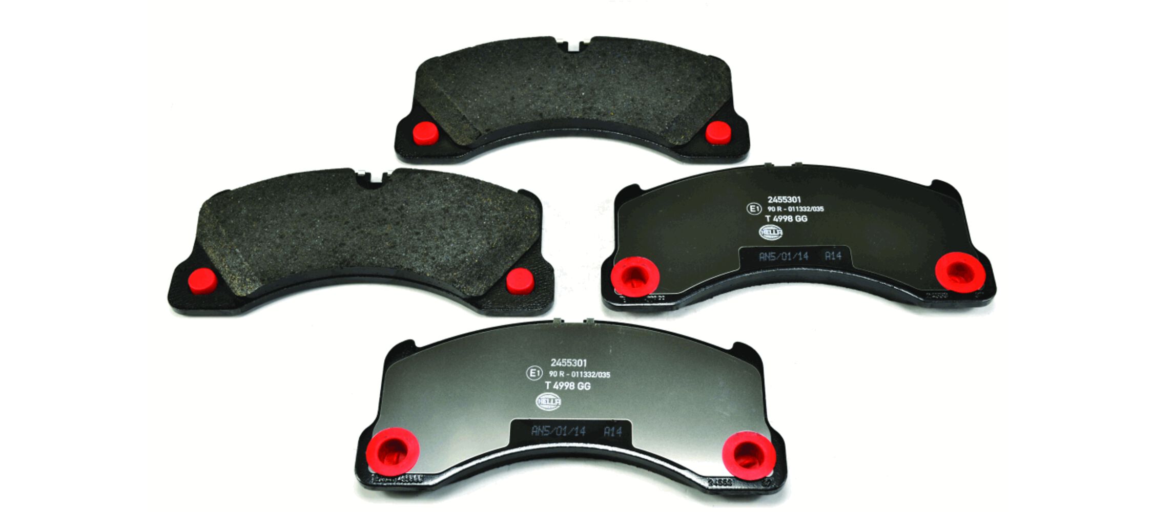 Brake Pad Set, disc brake - 8DB 355 014-151 HELLA
