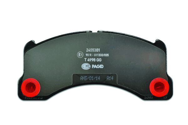 Brake Pad Set, disc brake - 8DB 355 014-151 HELLA