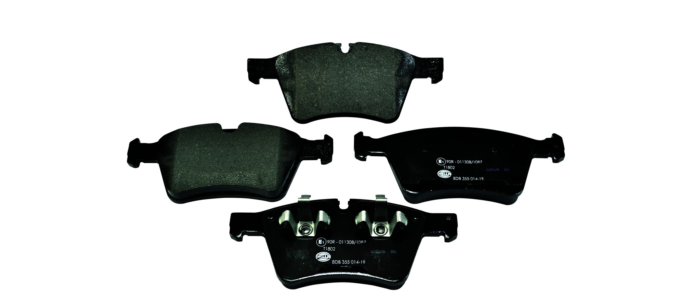 Brake Pad Set, disc brake - 8DB 355 014-191 HELLA