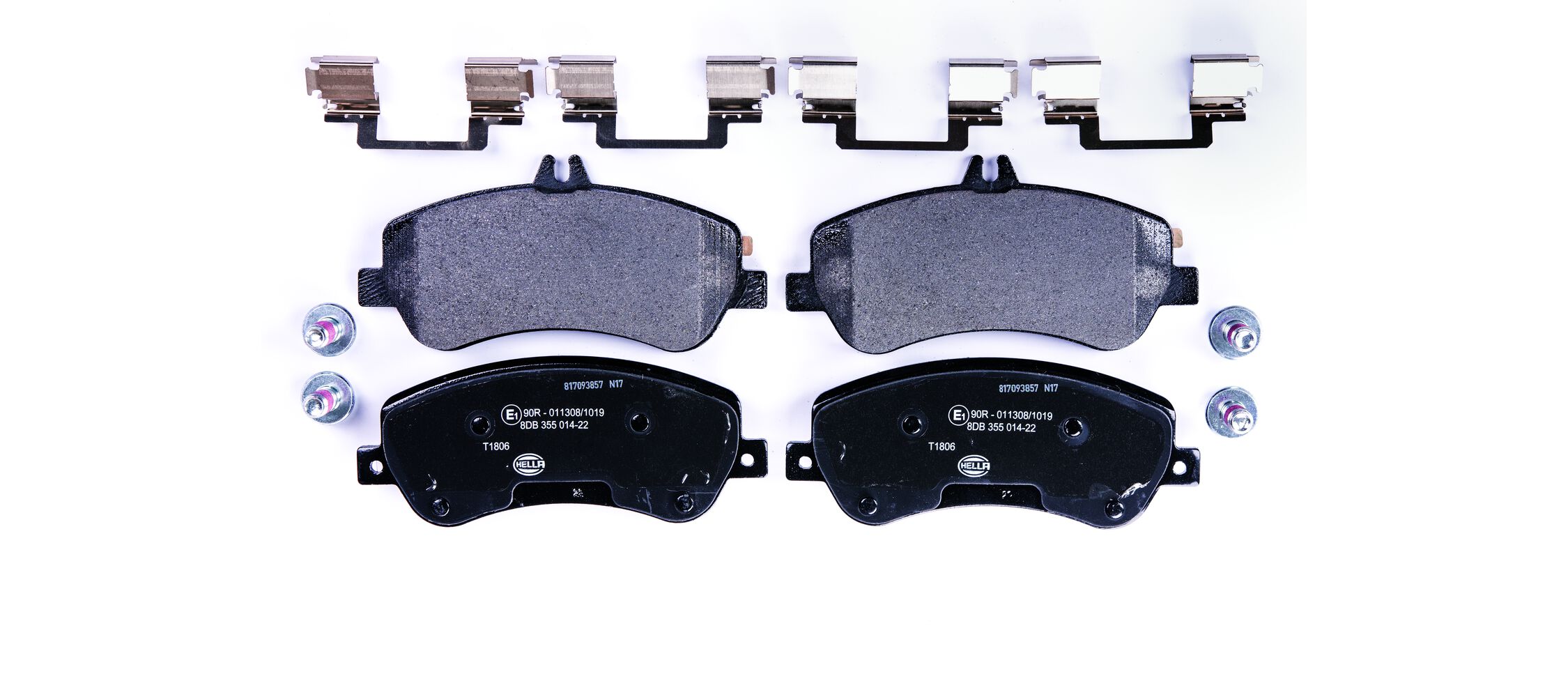 Kit pastiglie freno, Freno a disco - 8DB 355 014-221 HELLA