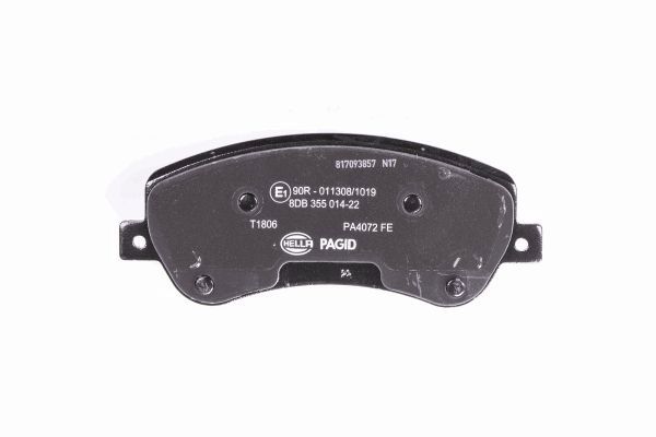 Brake Pad Set, disc brake - 8DB 355 014-221 HELLA