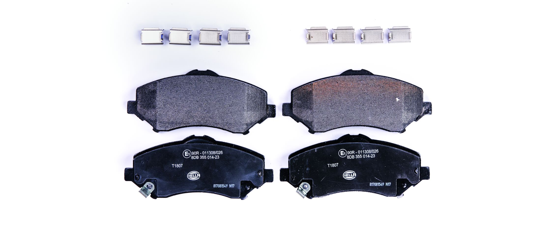 Комплект тормозных колодок, дисковый тормоз - 8DB 355 014-231 HELLA