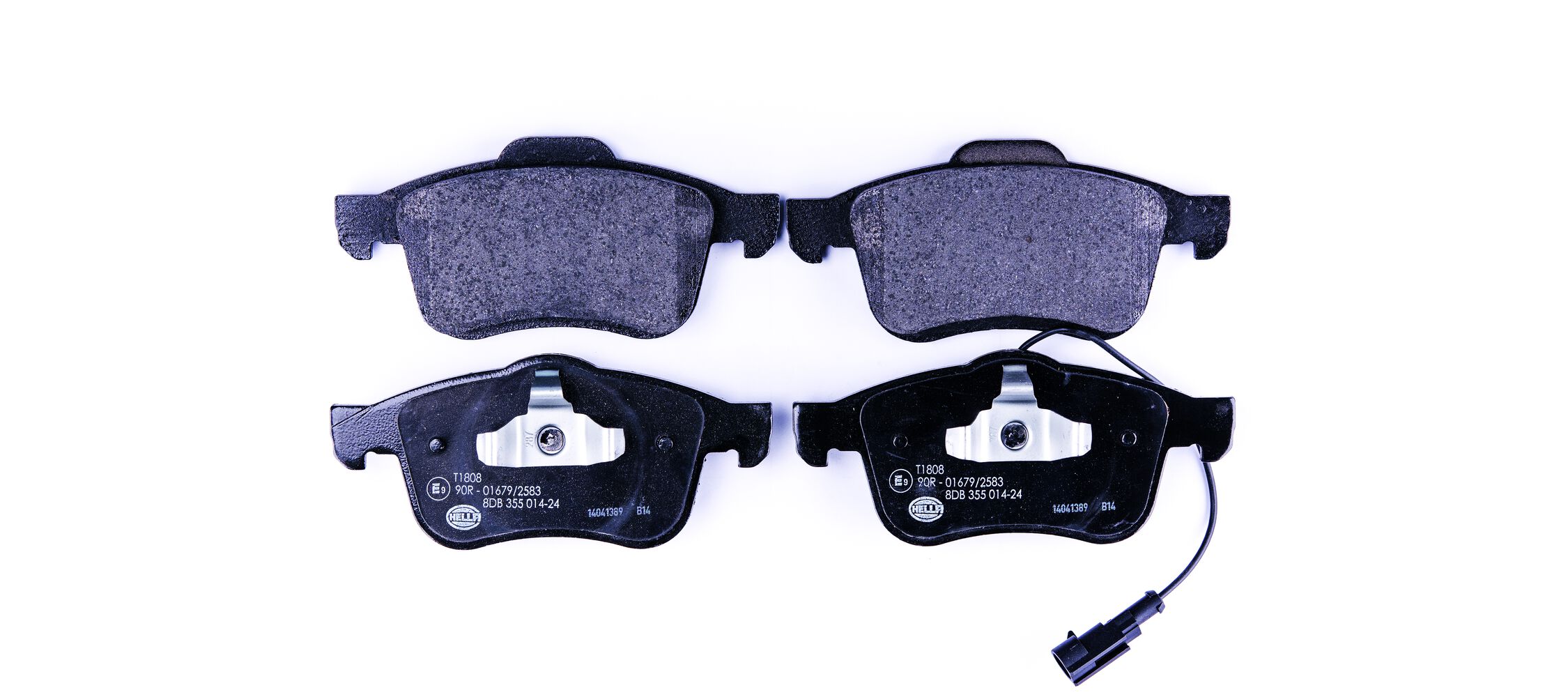 Brake Pad Set, disc brake - 8DB 355 014-241 HELLA