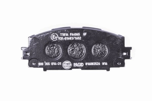 Brake Pad Set, disc brake - 8DB 355 014-311 HELLA