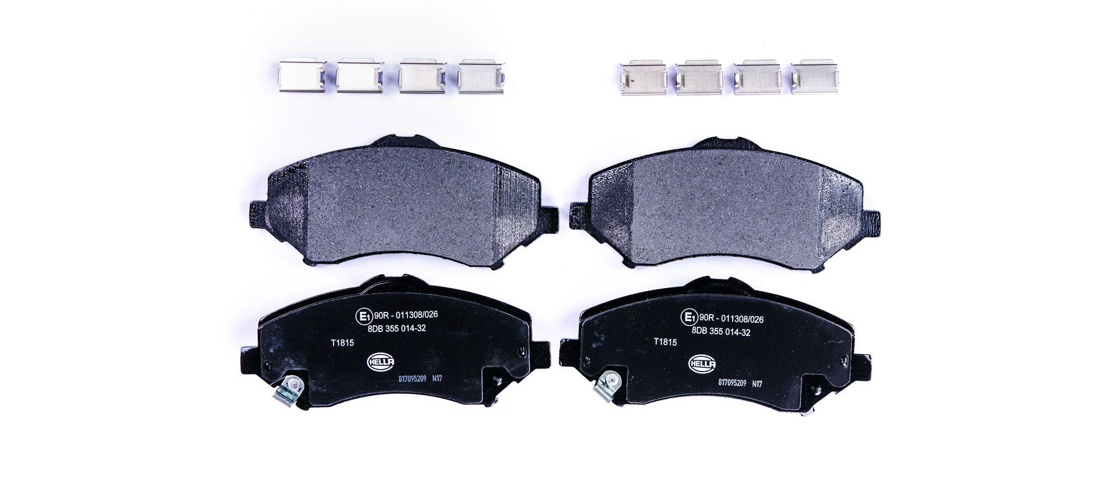 Комплект тормозных колодок, дисковый тормоз - 8DB 355 014-321 HELLA