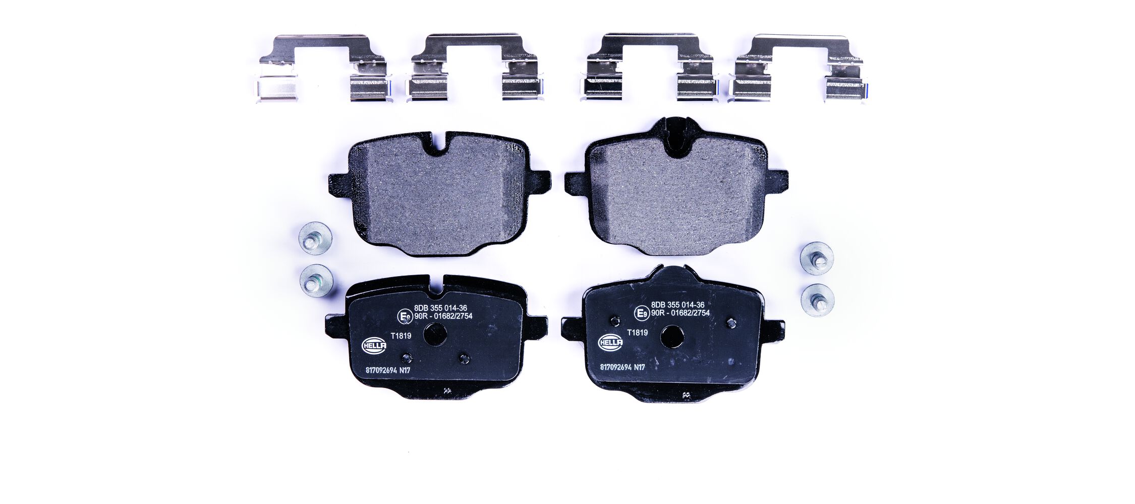 Brake Pad Set, disc brake - 8DB 355 014-361 HELLA