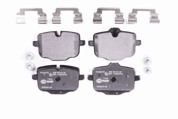 Brake Pad Set, disc brake - 8DB 355 014-361 HELLA