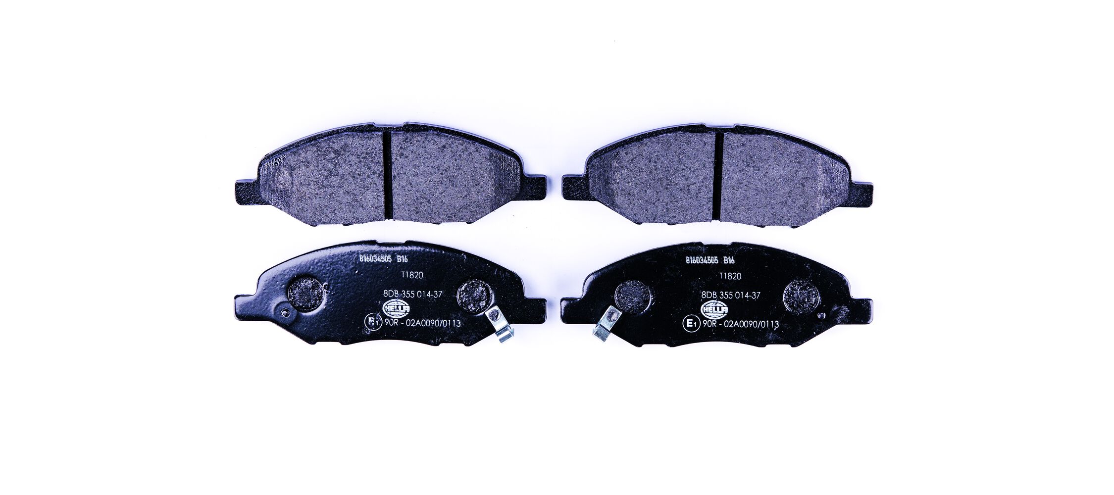 Brake Pad Set, disc brake - 8DB 355 014-371 HELLA