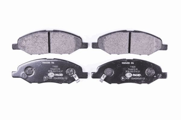 Brake Pad Set, disc brake - 8DB 355 014-371 HELLA