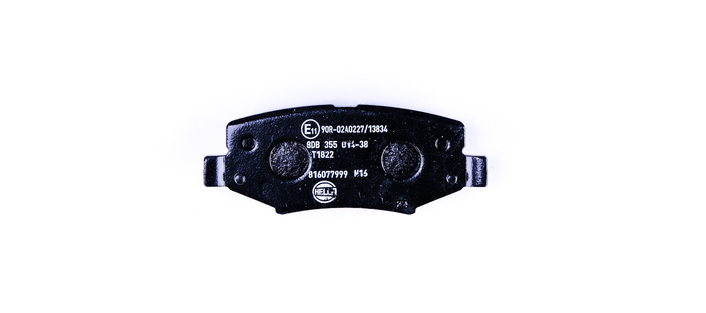 Brake Pad Set, disc brake - 8DB 355 014-381 HELLA