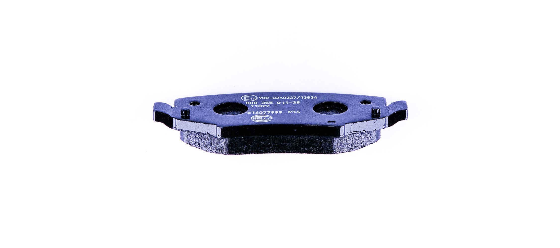 Brake Pad Set, disc brake - 8DB 355 014-381 HELLA