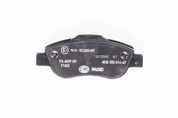 Brake Pad Set, disc brake - 8DB 355 014-471 HELLA