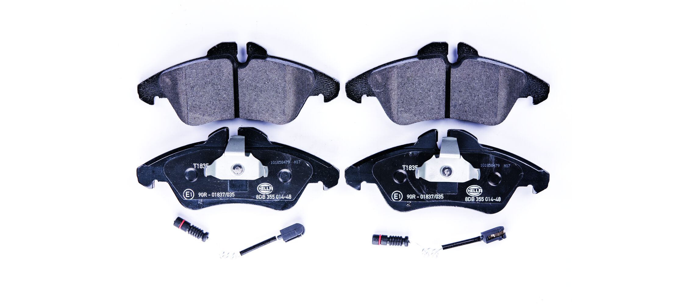 Brake Pad Set, disc brake - 8DB 355 014-481 HELLA