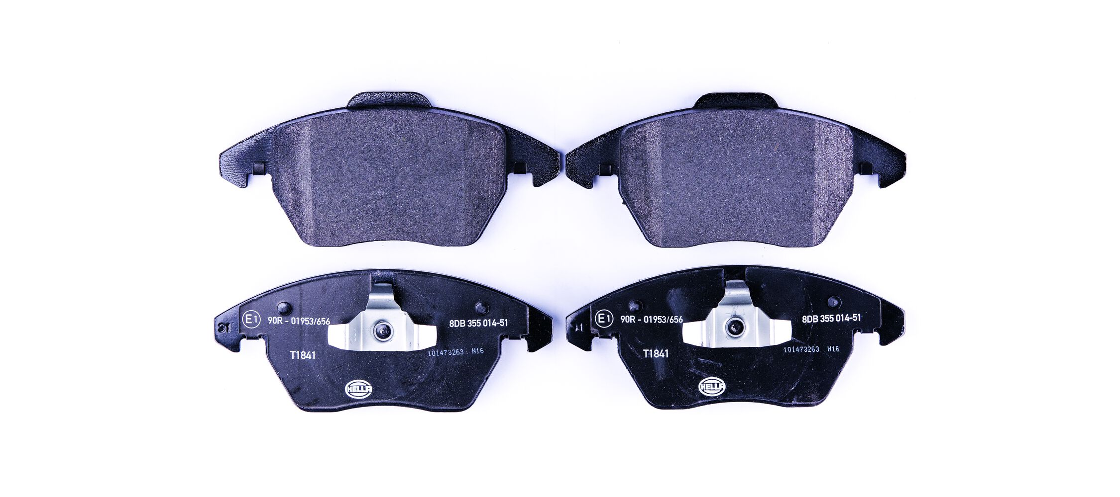 Brake Pad Set, disc brake - 8DB 355 014-511 HELLA
